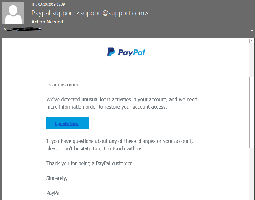 Paypal phishing scam emails – BU-CERT